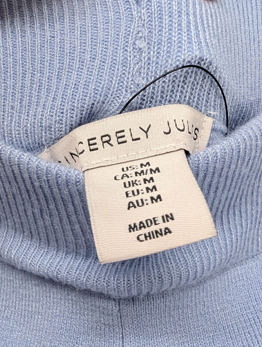 NWT Sincerely Jules Pastel Blue Wide-Leg Knit Pants And Top Set Size Medium - Picture 4 of 6